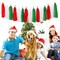 Red-Green White Christmas Party-Decorations - 33pcs Banner,Mexico Italy Streamers Tassel Garland,Tissue Pom Poms Honeycomb,Paper Lantern Fans,Mexican Italian Birthday Wedding Baby Shower Decor